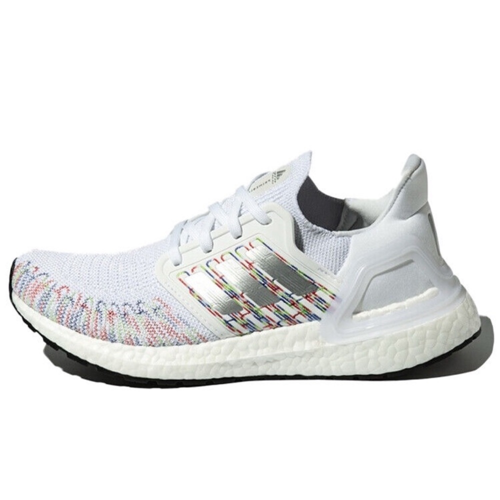 Adidas Ultra Boost 20 White Multicolor Running Shoes